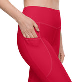 Magenta Leggings with pockets